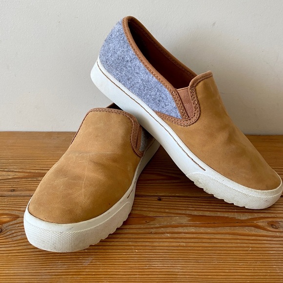 Sorel | Campsneak Felt Camel Brown Slip On Shoes - Picture 1 of 6